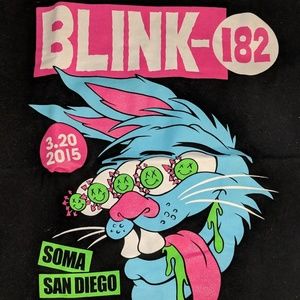 Blink 182 soma san diego concert t-shirt